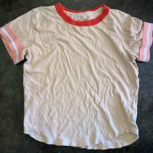 We The Free Peach/Cream Ringer T